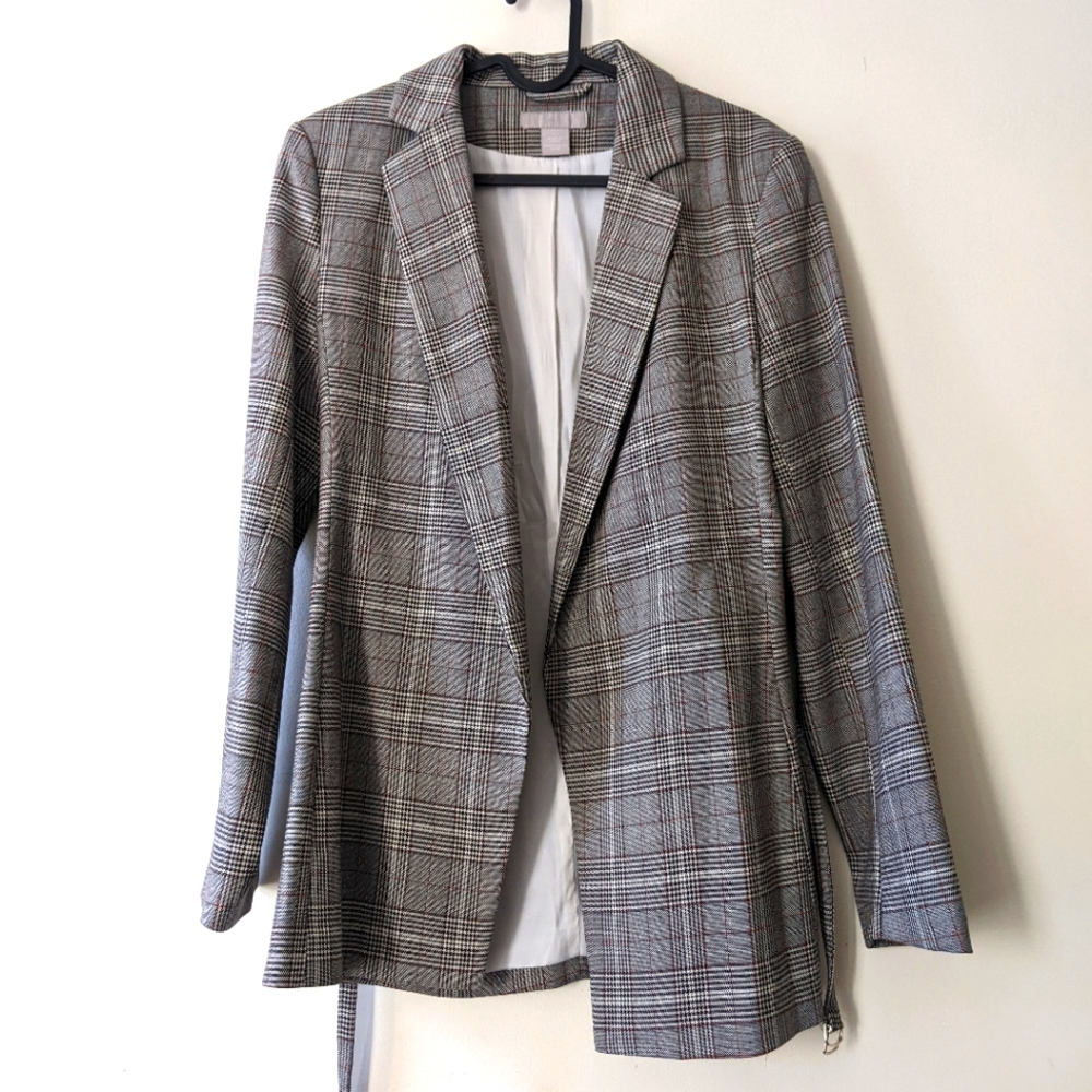 H&m plaid blazer